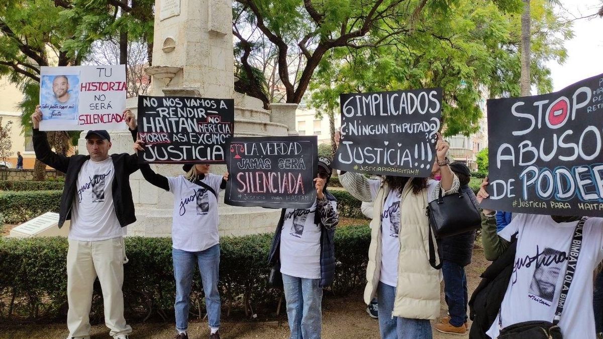 Manifestación antirracista por el caso de Haitam