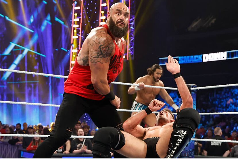 Un enfrentamiento de lucha libre